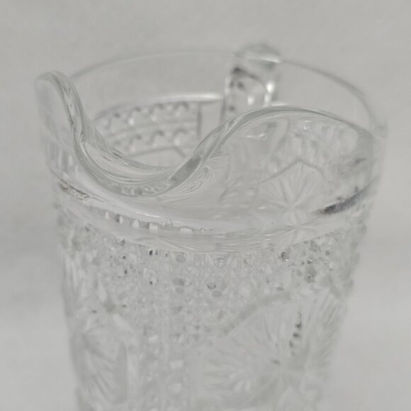 Imperial Amelia Star Medallion Early Vintage American Pattern Glass Pitcher - Picture 4 of 7